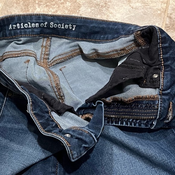 Articles Of Society Stephanie Step Hem Placid Skinny Jeans Mid Rise Ankle 26 4 - Picture 3 of 12